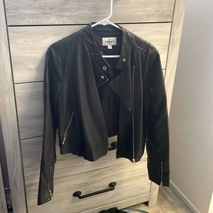 American eagle outfitters faux leather jacket